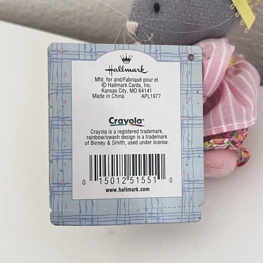 Vintage Hallmark Crayola Storybook Friends Mitzi Mouse w/Tags 4